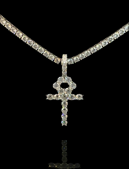 Moissanite Ankh Pendant