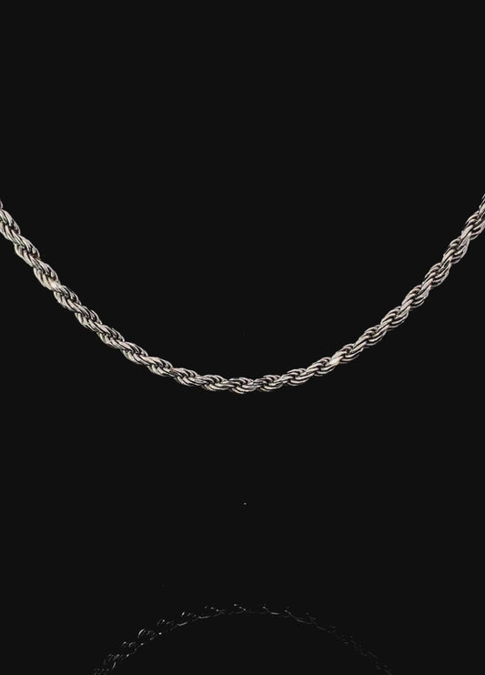 Silver 3mm Rope Chain